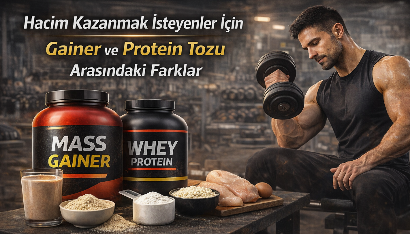 Hacim Kazanmak İsteyenler İçin Gainer ve Protein Tozu Arasındaki Farklar