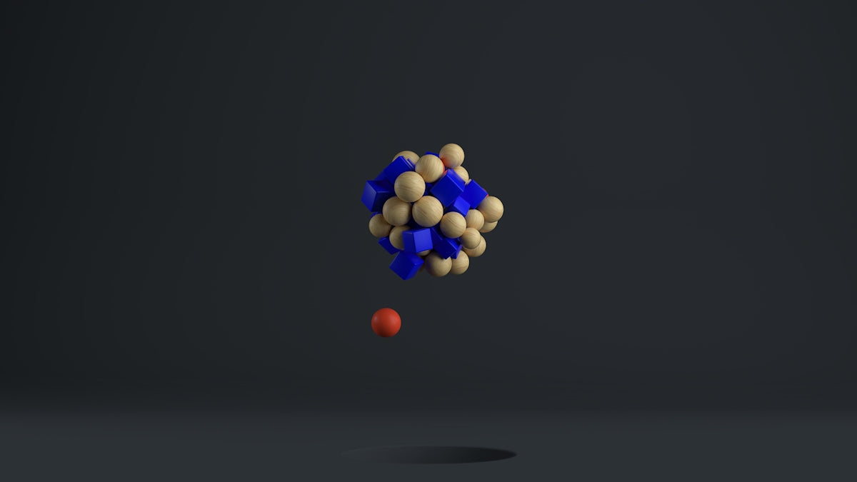 a group of colorful balls