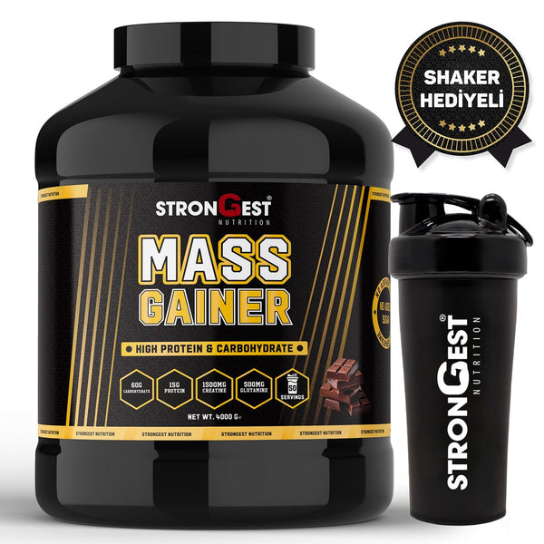 Mass Gainer 4000gr 50 Servis Yüksek Protein Değerli, Kreatin Ve Amino Asit Takviyeli