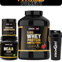XXL Fitness Paketi, Çilekli Whey Protein, Creatin, Bcaa Ve Shaker Dörtlü Kombinasyon