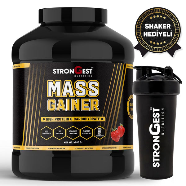 Mass Gainer 4000gr 50 Servis Yüksek Protein Değerli, Kreatin Ve Amino Asit Takviyeli