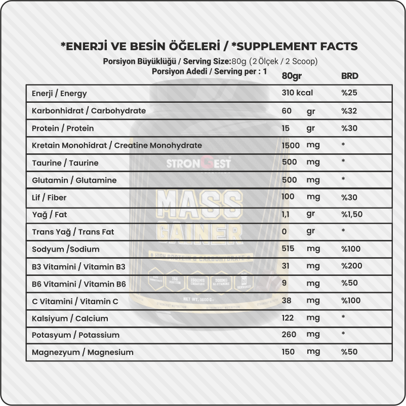 Mass Gainer 4000Gr Mass Gainer 4000Gr